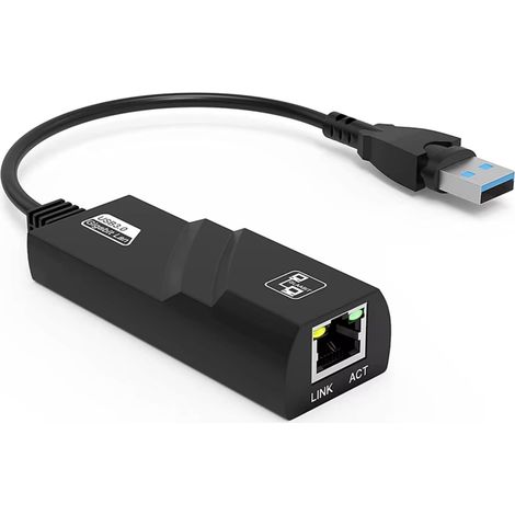 Adaptateur réseau Ethernet, carte réseau filaire USB vers RJ45, plug and play, interface USB 3.0, 1000 Mbps. (1/5)