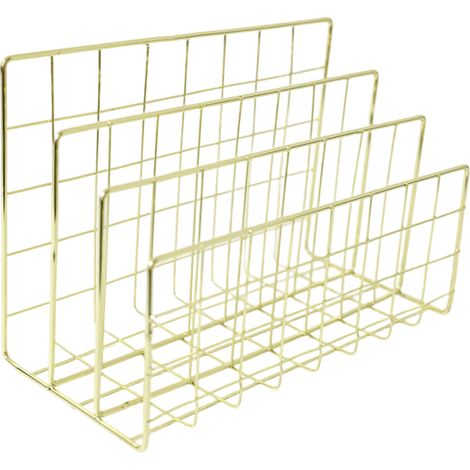 Organiseur de courrier de bureau, organiseur de fichiers, trieur de courrier en fil métallique, porte-revues pour lettres, courriers, livres, cartes postales, brochures, porte-courrier (1/5)