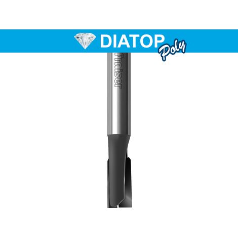 Fraise diamantée pour plastique et alu D=8 I=22 S=8 LT=70 Z=2 DX - HM - Fraiser (1/5)