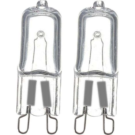 Ampoule G9, lampe halogène G9 à intensité variable, blanc chaud 2800K (33W 460 Lumen, 10 PCS) [Classe énergétique F]