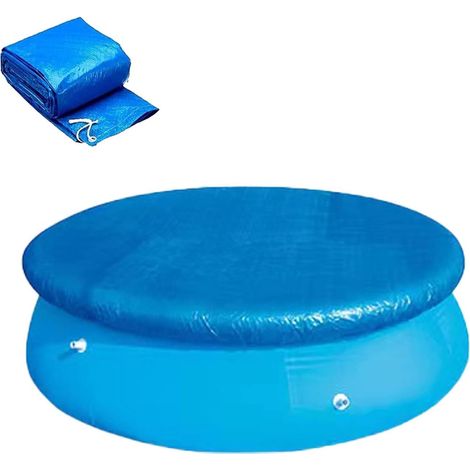 SIENTICE Bâche de Piscine, Bâche de Protection de Piscine Ronde, Bâche de Piscine Ronde, Bâche de Protection de Piscine Hors Sol (183CM) (1/5)