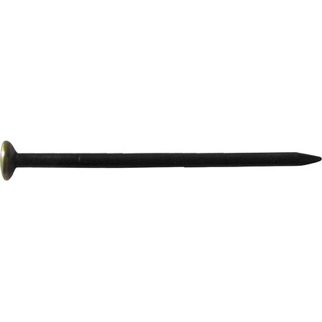 Stahlnägel MMK 1,4x26 Nägel zur Befetigung von Bildern, Wandschmuck und Sockelleisten, Stahlnagel mit Messingkopf - 100 Stück