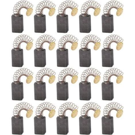 20x Balai en charbon, charbon moteur, 5mm x 8mm x 12mm pour outils électriques comme ponceuse d'angle, ponceuse orbitale