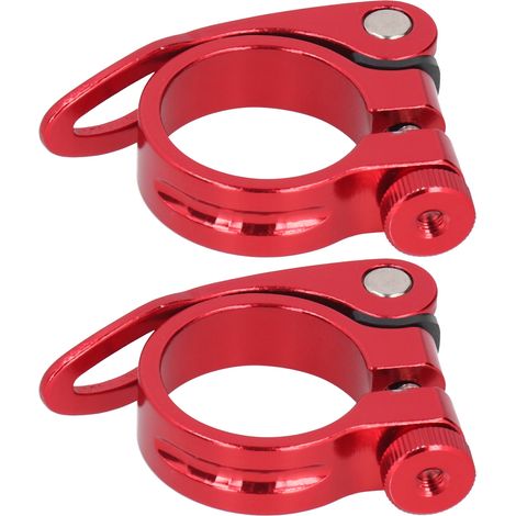Lot de 2 colliers de serrage pour selle de vélo (VTT, route) à dégagement rapide, 35 mm (1/5)