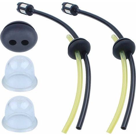 Kit tubo carburante per decespugliatore Honda GX31 GX35 GX25 GX22, tubi carburante universali + filtro carburante + guarnizioni + pompetta di adescamento motore