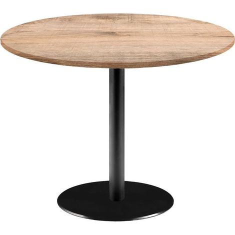 Table ronde Ø 120 cm - modèle Rome bois tanin naturel