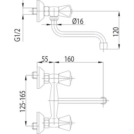 KFA Standard Küchenarmatur mit eleganter Chrom-Oberfläche