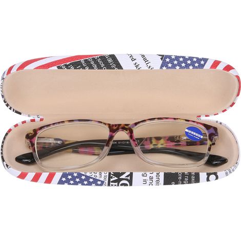 Lunettes de lecture tendance à motif violet, unisexes, pour personnes âgées, simples, pour presbytes (+150) (1/5)
