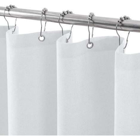 Duschvorhang Leinen Badewanne Vorhang Anti Schimmel 92x182cm (1/5)