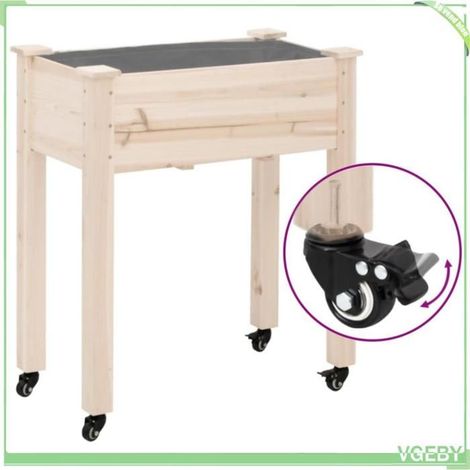 Roues pour jardinière - FAFEICY - 364281 - 4 pcs - Noir - Fer 8x3,5x8 cm (1/5)