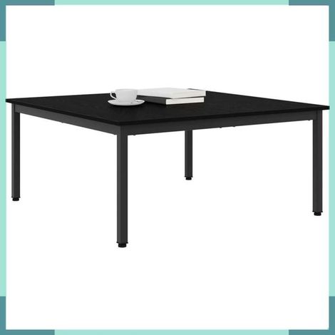 Table basse - 892584 - Bois d'ingénierie - 100 x 100 x 45 cm - Chêne noir (1/5)