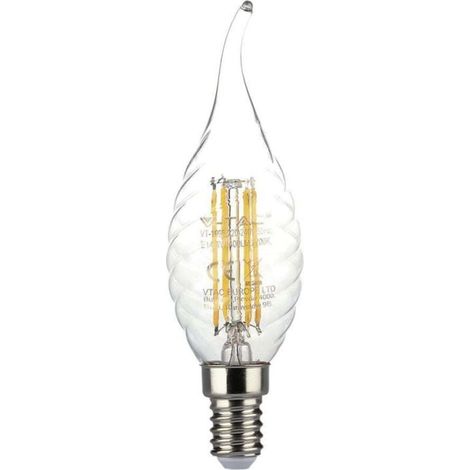 LED Vintage E14 4W Filament V-TAC VT-1995 FS - 300 ° - Blanc chaud - 3000K (1/3)
