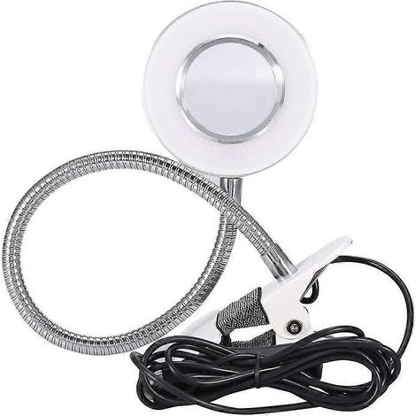 Lampe de bureau à pince avec col de cygne flexible à 360°, lumière froide LED, clip USB, lampe pour tatouage, tatouage permanent des sourcils, lecture, soins de la peau, manucure, cils (1/5)