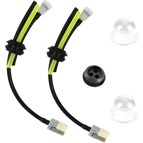 Kit filtro carburante universale EVBOTGEE (2 pezzi), guarnizione per tubo flessibile, tubo del carburante con pompetta di adescamento, ricambi per decespugliatori, tagliasiepi, tosaerba, ecc. (1/5)