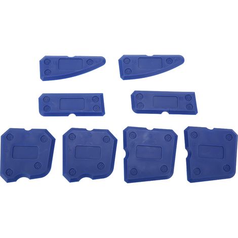 8PCS Caulk Tools Kit Silicone Glass Cement Caulking Scraper for Sealant Grout Finishing Sealing (1/5)