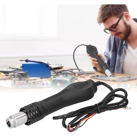 Poignée accessoire pour station de dessoudage à air chaud 858 (sans prise), pistolet à air chaud compatible avec les modèles 858 et 858D. (1/5)
