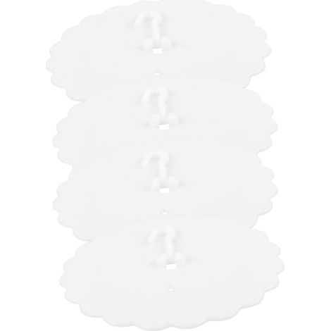 Outanaya Lot de 4 crochets adhésifs pour rideaux lit, compatibles (1/5)