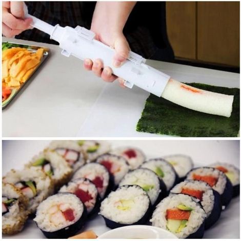 Stampo per sushi (bianco) - Non specificato - 1 pezzo - Bianco - PP - Facile da sformare (1/4)