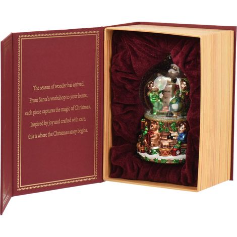 Pendente palla di neve in vetro lucido D 8,6 cm multicolore Peraga Christmas