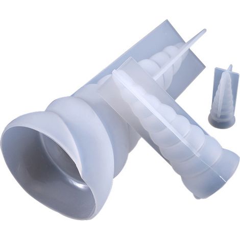Moule En Silicone Unicorn Horn - 3 Pièces - Pour Coulée Résine DIY - Bijoux Et Décoration Intérieure - 3D Relief Net - Démoulage Facile (1/5)