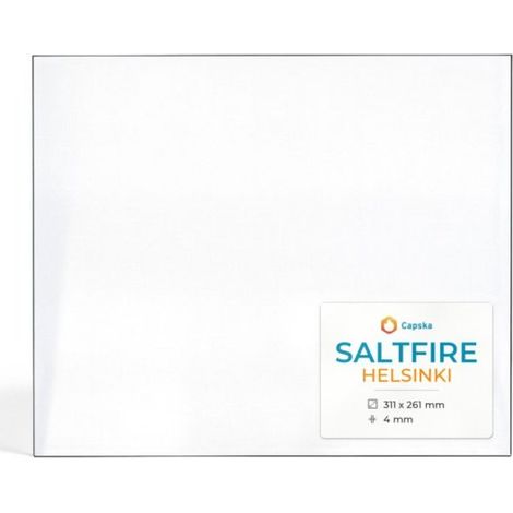 Vitre Saltfire HELSINKI - Verre Rectangle pour poêle à bois - 311 x 261 mm (L1 x H1) - 4 mm (1/5)