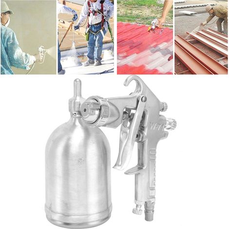 Pistolet à peinture à réservoir supérieur, pistolet à peinture à alimentation par gravité, outil pneumatique pour usage domestique (1/5)