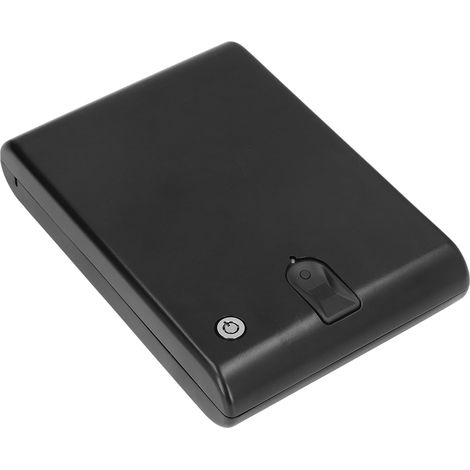 Coffre-fort à empreintes digitales portable en acier, à accès rapide, pour voiture, avec corde de sécurité pour objets de valeur (1/5)