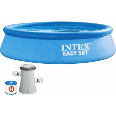 10ft x 30in Easy Set Pool with Filter Pump  Above Ground Swimming Pool