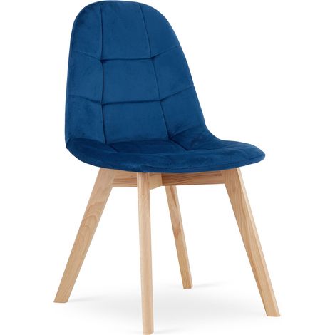 BORA Stuhl – Marineblauer Samt x 1
