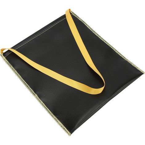 Sac à charbon pour barbecue, résistant au feu, grand format, parfait pour camping et pique-nique, couleur noire. (1/5)