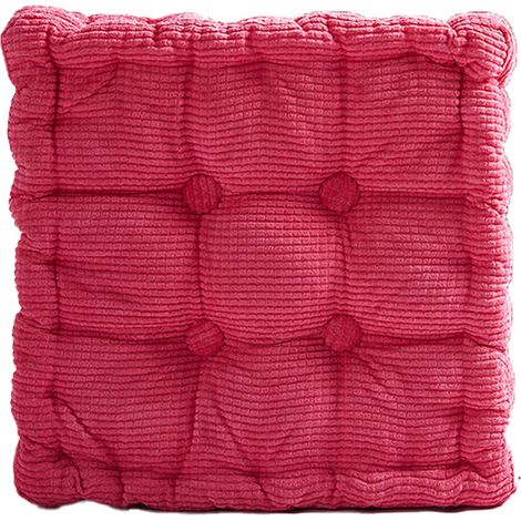 Coussin De Siege - Mousse Memoire 5 cm - Dos Non Glissant Microdots - Pour Chaise Bureau Cuisine Salon - 1 Unite (1/5)