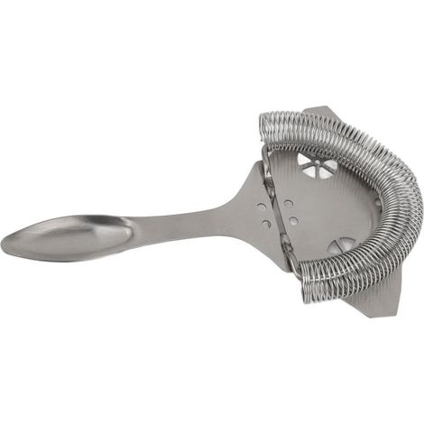 Passoire à glace multifonctionnelle en acier inoxydable 304, filtration efficace, idéale pour les cocktails à domicile ou professionnels. Coloris inox. (1/5)