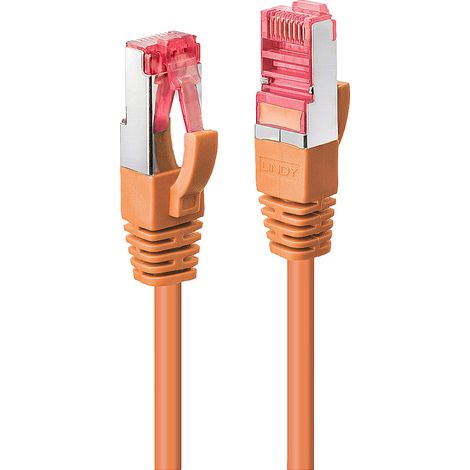 LINDY 47810 RJ45 Patchkabel CAT 6 S/FTP 3.00 m Orange 1 St.