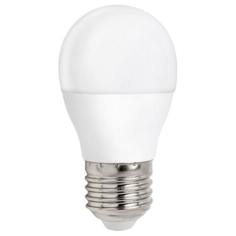 Bombilla LED esférica E27 8W cálida WOJ14218