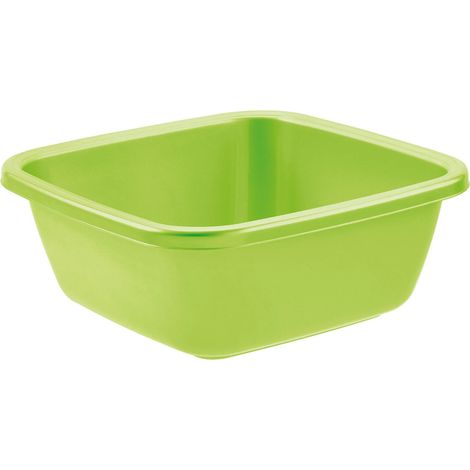 BACINELLA QUADRA 30 x 30 h.12 cm / 6 lt - verde lime  - TONTARELLI