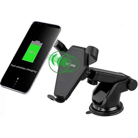 Support de voiture automatique pour écouteurs Bluetooth à chargement sans fil N5-3 (sortie d'air + ventouse) (Un ensemble) B919-85 (1/3)