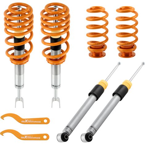 Maxpeedingrods – Kit suspension combiné filetée Audi A4 Avant B6 B7 2004-2008 – Amortisseurs performance – Installation professionnelle recommandée