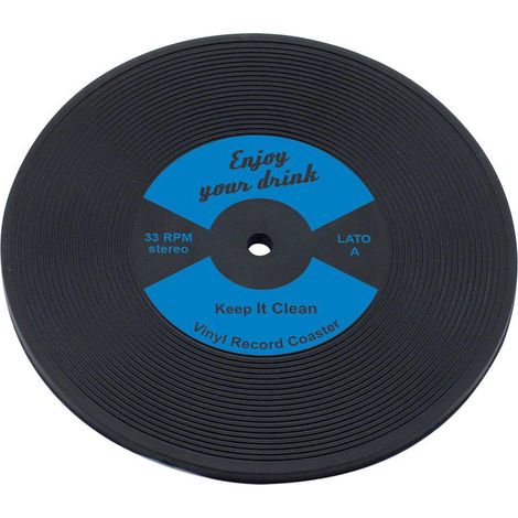 Sottobicchiere azzurro The Bars Disco LP 12 pz