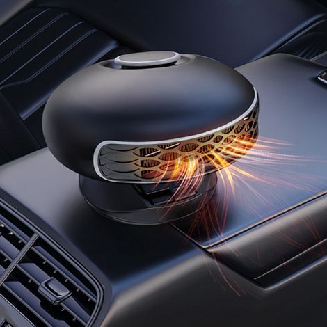 Auto-Heizlüfter, 12 V, 150 W, 2-in-1, tragbar, zum schnellen Enteisen und Auftauen, 360° drehbar (1/5)