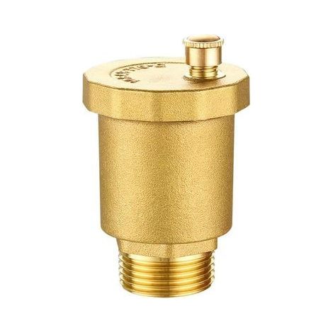 1 vanne d'aération automatique en laiton à filetage mâle pour chaudière (DN15 1/2"), radiateurs, chauffe eau solaire, réservoir d'eau (1/5)