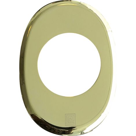 Rosace ovale SALOME laiton poli trou de 41 - HERACLES - D-807RO41-LP (1/3)