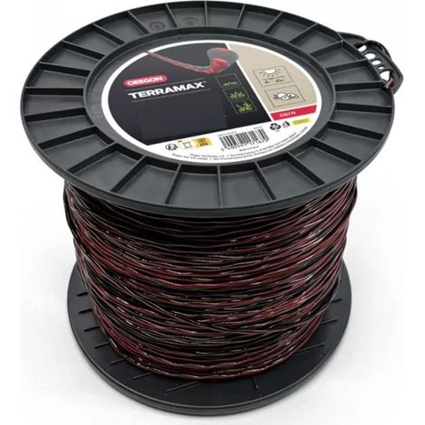Filo decespugliatore Ovale intrecciato Terramax Rosso/nero ø3,5 mm/183m Oregon 636772