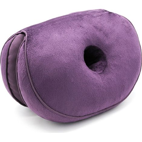 Memory Foam Orthopedic Seat Cushion, Folding Sit Bone Relief Cushion For Butt, Sciatica/coccygeal Pain, Family, Office，Size:45  31 10cm,Purple (1/5)