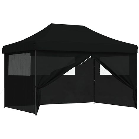 Carpa de Fiesta Negro 279 x 410 x 315 cm Tela Oxford vidaXL