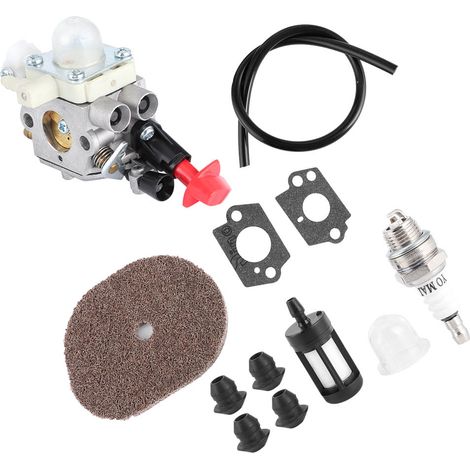 Kit de nettoyage de filtre à air et de carburateur pour Stihl FS50 FS56 FS40 FS70 FC56 FC70 ZAMA C1M S267A (1/5)