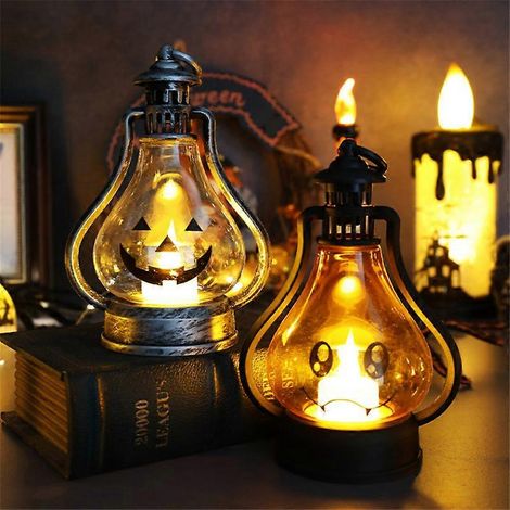 6er-Set leuchtende Kürbislaternen für Kinder, batteriebetrieben, für Halloween, drinnen und draußen (1/4)