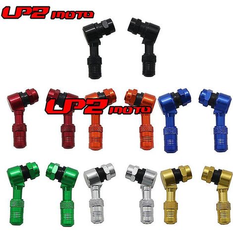 Motorcycle modified valve scooter electric car valve aluminum alloy CNC air intake tubeless wheel plus valve( black) (1/5)