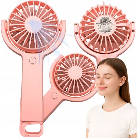 Mini-Handventilator für den Schreibtisch, leiser Reiseventilator, USB-C