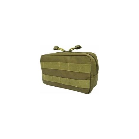 Poche molle utilitaire étanche verte à fermeture éclair, pour sac à dos, premiers secours – (1/4)