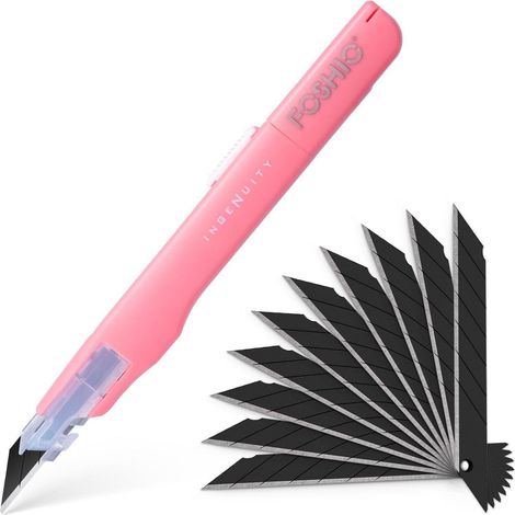 Präzisions-Cuttermesser mit 30° Klingen und 10 Ersatzklingen (1/5)